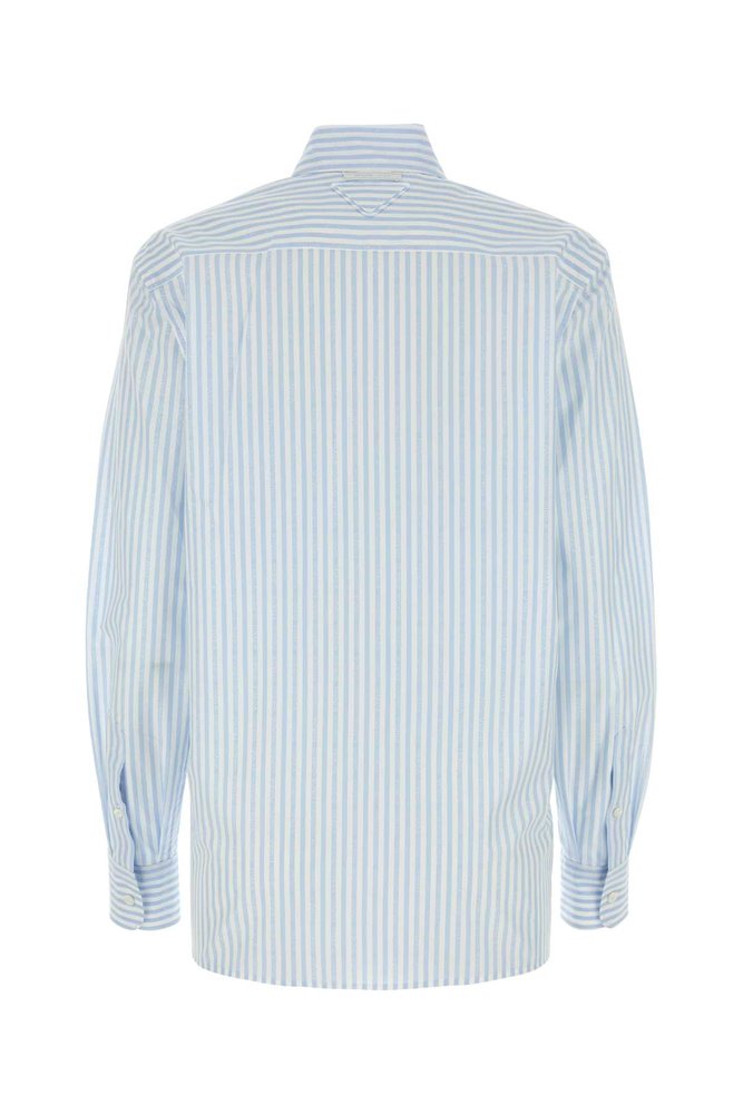 Prada Striped Long-Sleeved Shirt