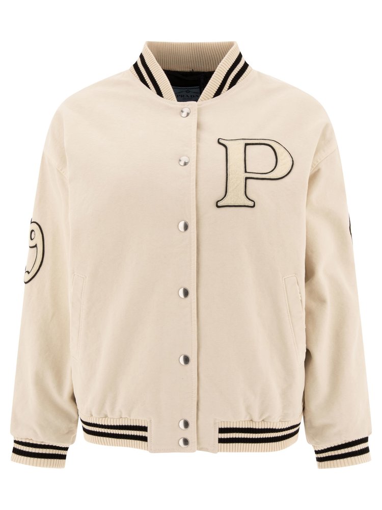 Prada Button-Up Bomber Jacket