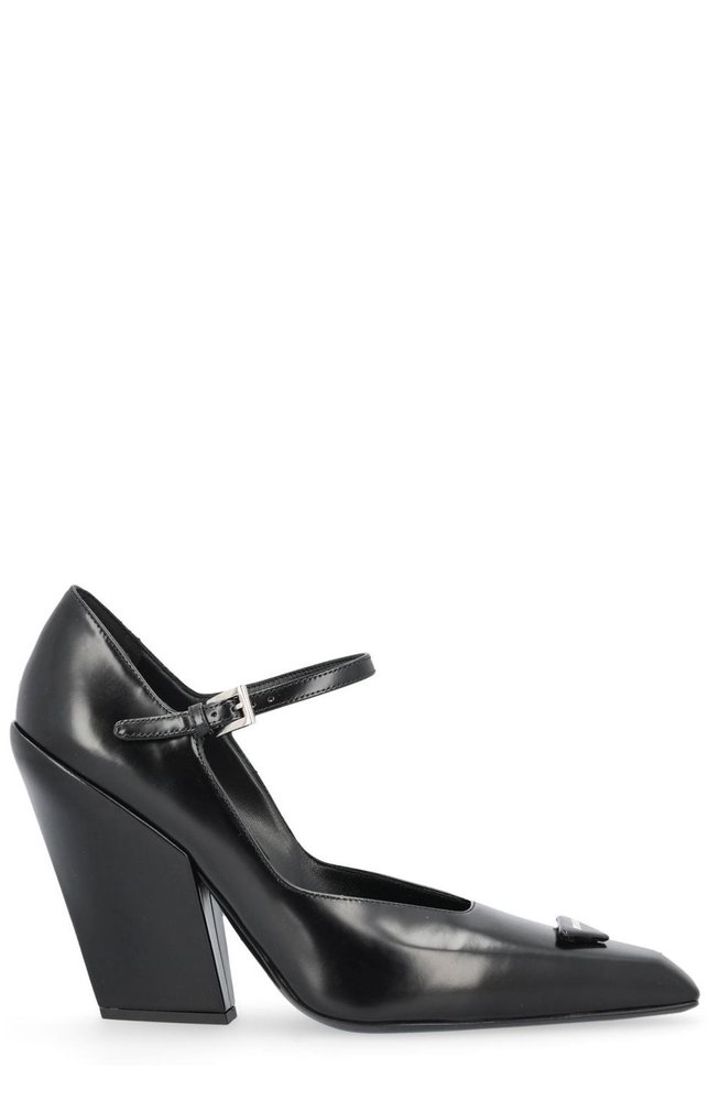 Prada Logo-Plaque Pumps