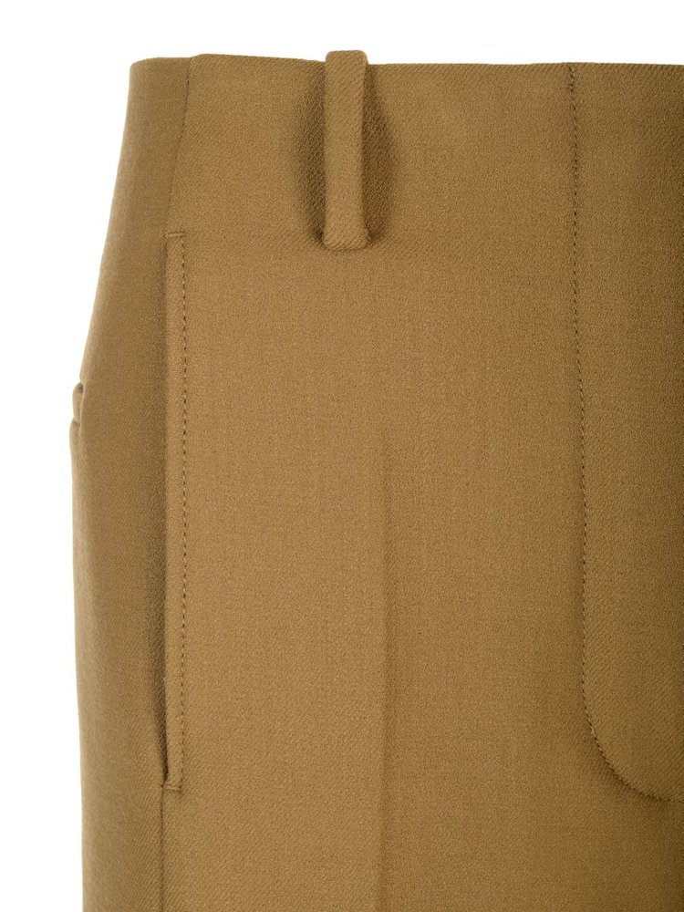 Tory Burch Pleated Front Straight-Leg Trousers