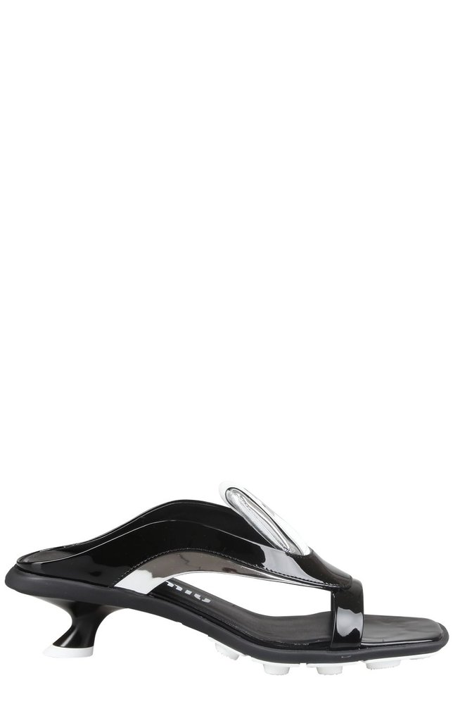 Miu Miu Logo Printed Technical Sandals