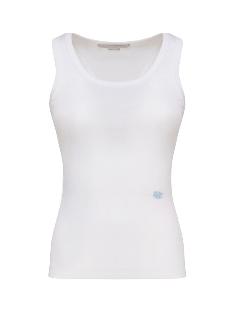 Stella Mccartney Logo Embroidered Tank Top