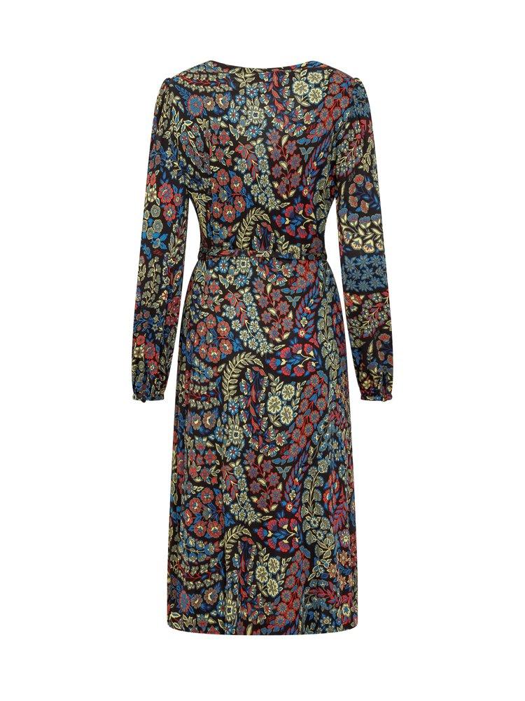 Etro Floral Print V-Neck Wrap Dress