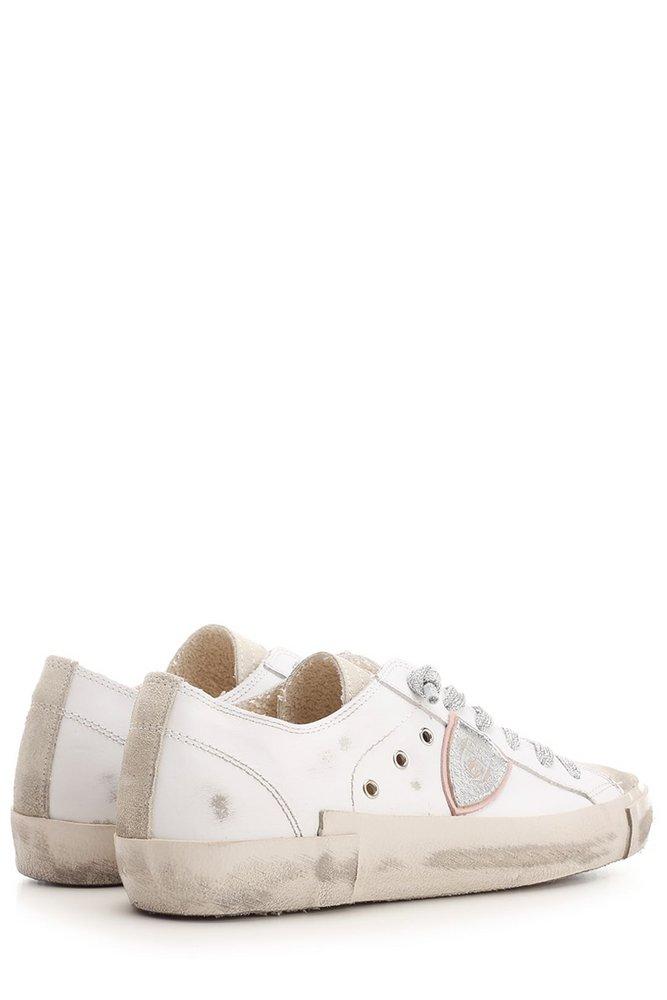 Philippe Model Logo Patch Lace-Up Sneakers