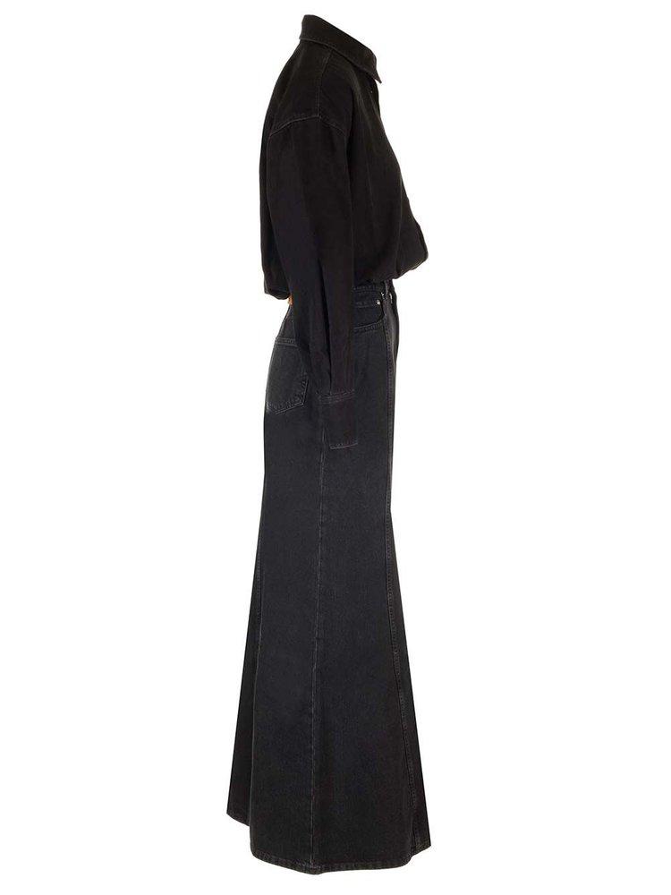 Haikure Jos Long Sleeved Denim Maxi Dress