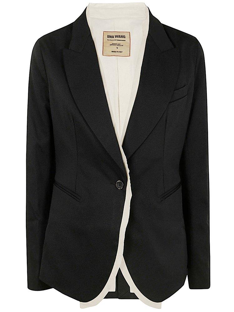 Uma Wang Single-Breasted Layered Blazer