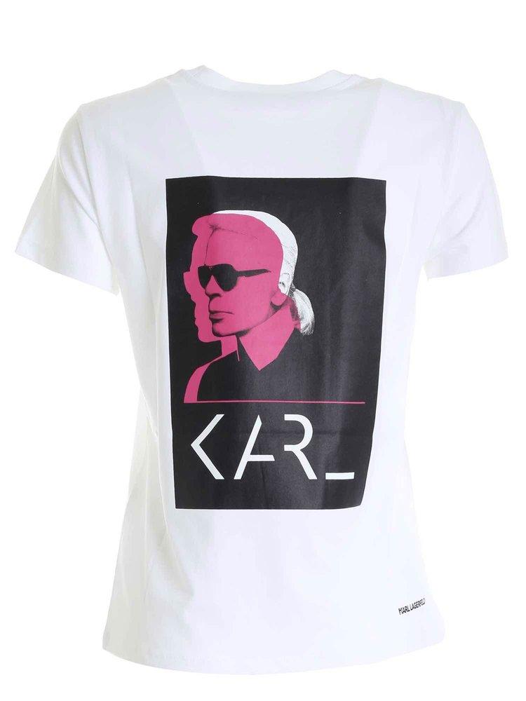 Karl Lagerfeld Karl Legend Double Printed T-Shirt