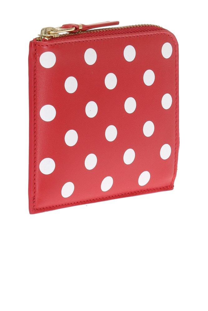 Comme des Garçons Wallet Dot Printed Zipped Wallet