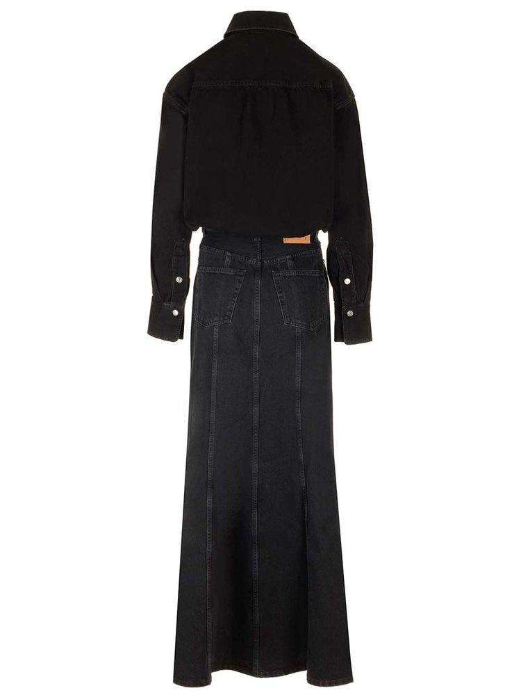 Haikure Jos Long Sleeved Denim Maxi Dress