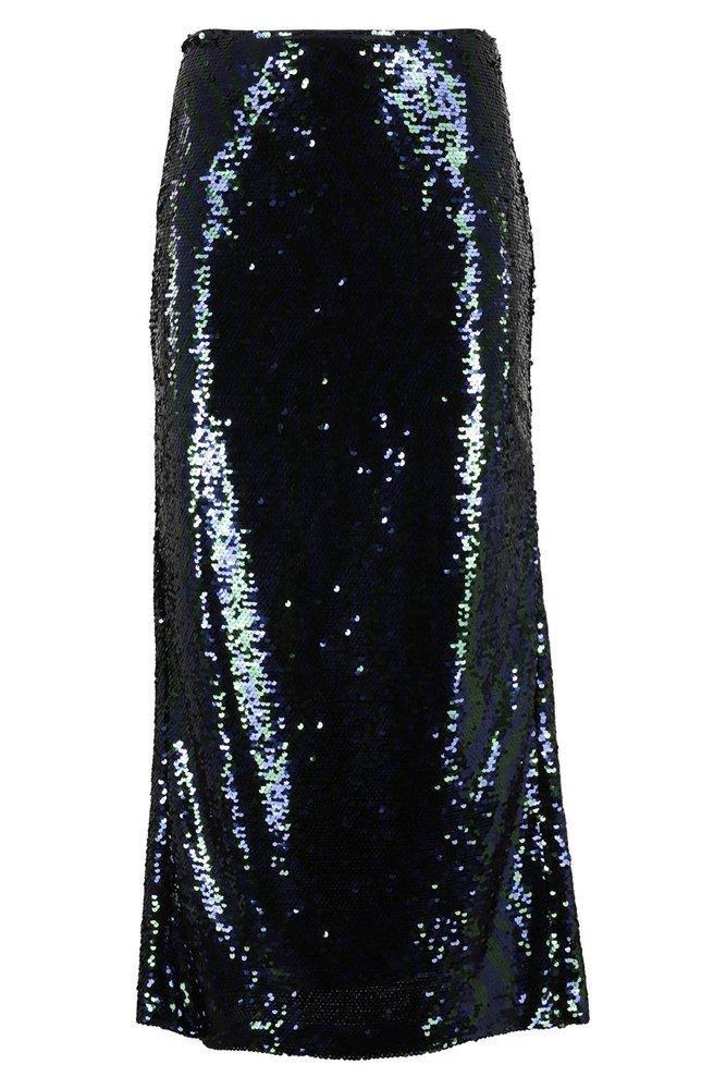 Chiara Ferragni Sequin-Embellished High-Waist Midi Skirt