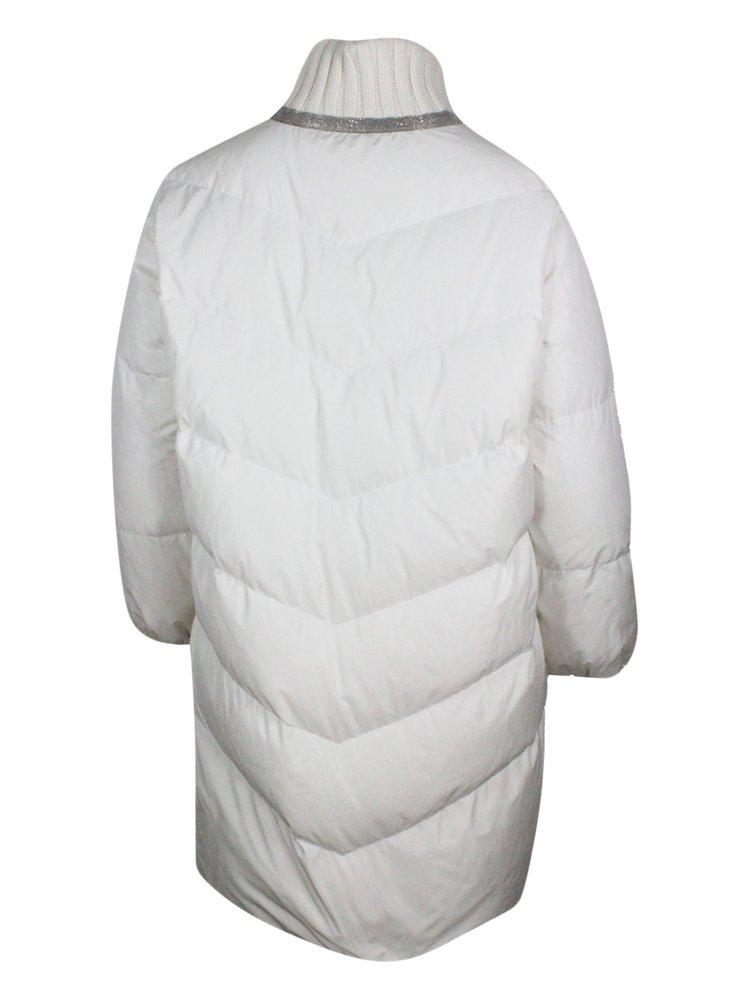 Fabiana Filippi Long Quilted Down Jacket