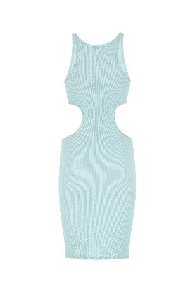 Reina Olga Halter Neck-Out Ribbed Dress