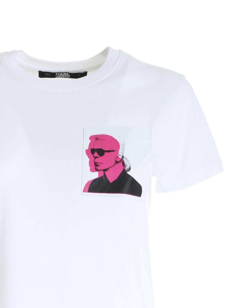 Karl Lagerfeld Karl Legend Double Printed T-Shirt