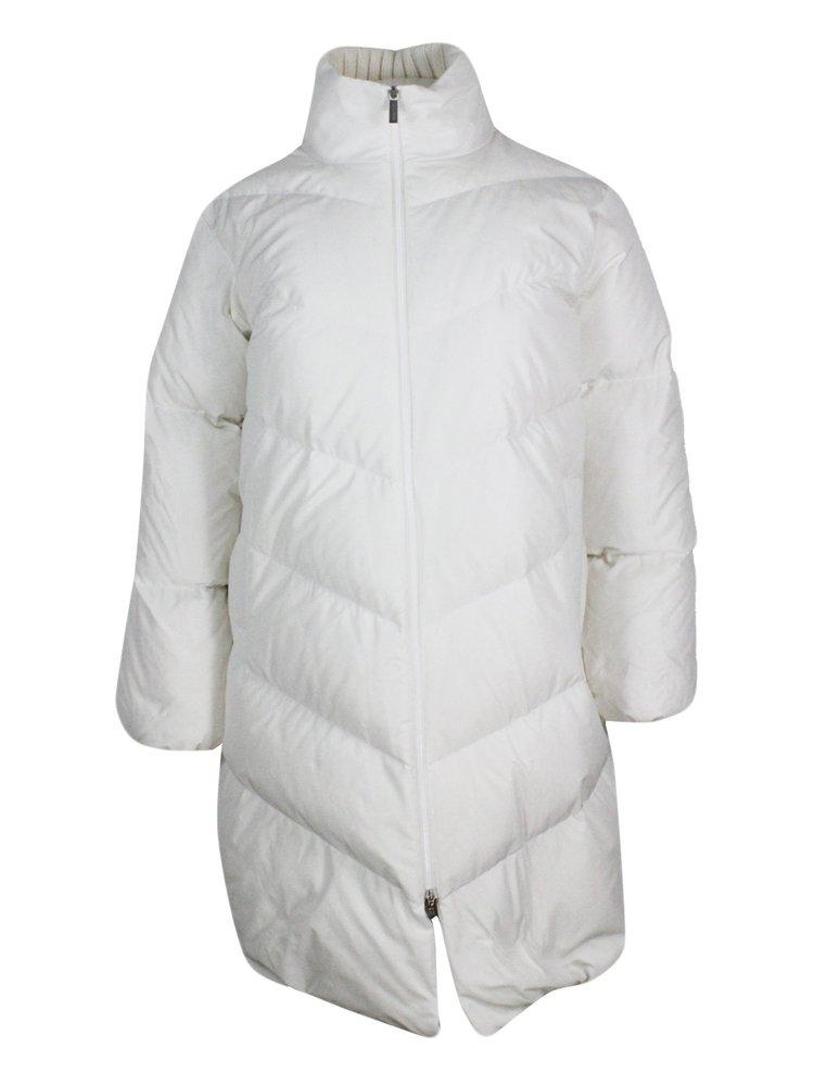 Fabiana Filippi Long Quilted Down Jacket