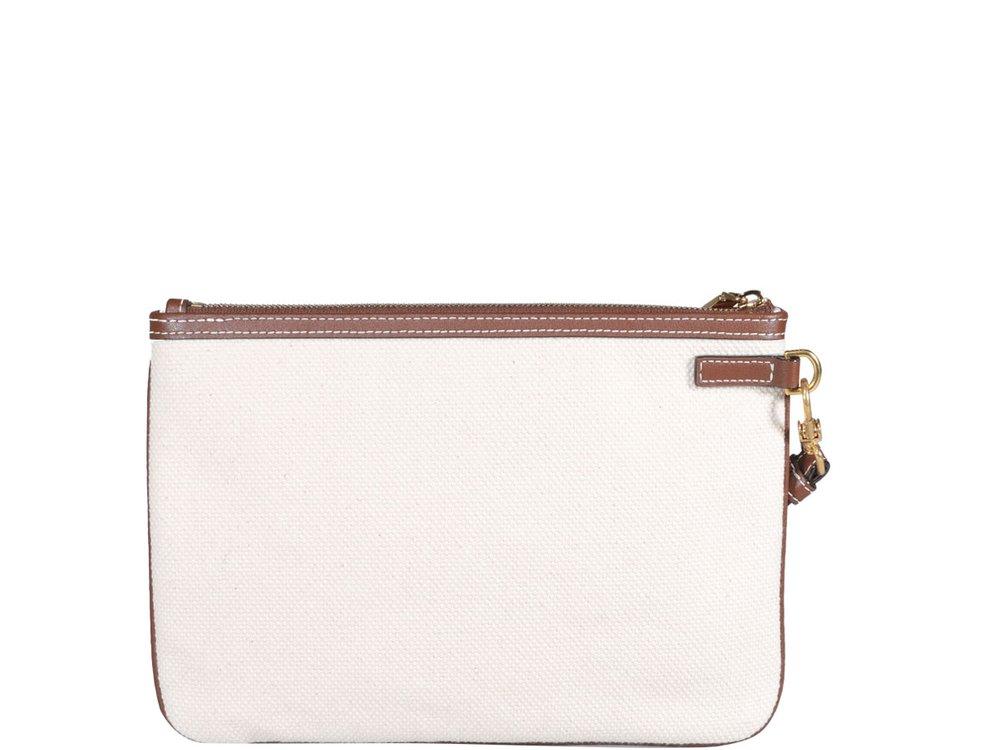 Bally Certhe Logo Printed Zipped Clutch Bag