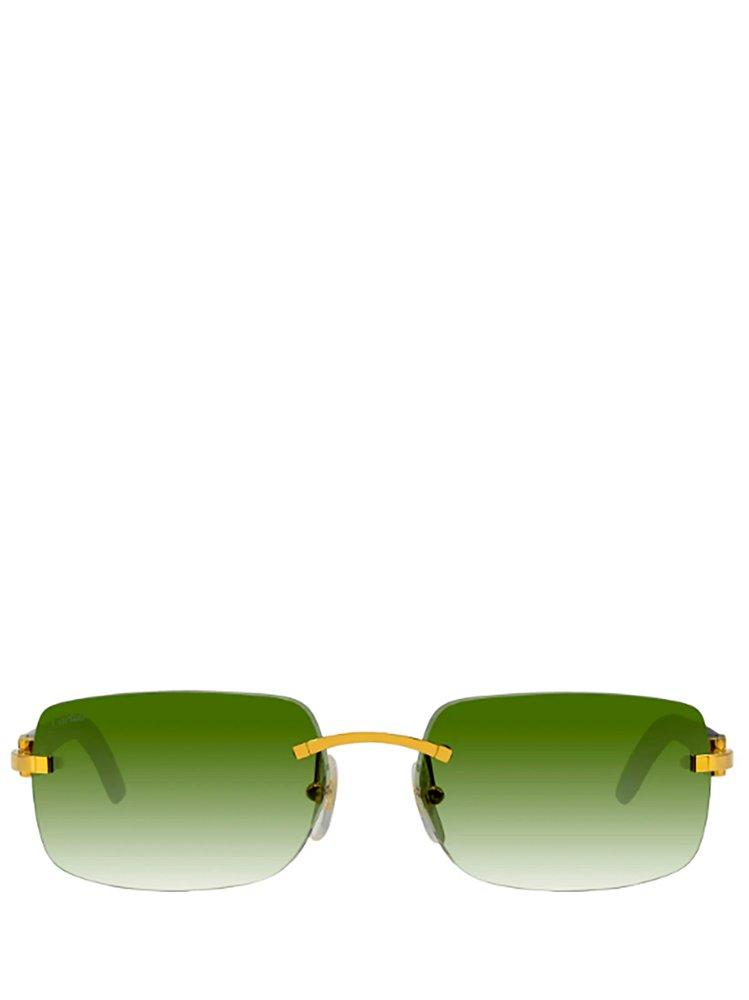 Cartier Rectangle Framed Sunglasses