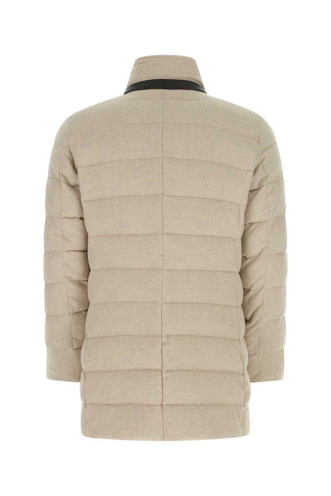 Moorer Button-Up Quilted Coat