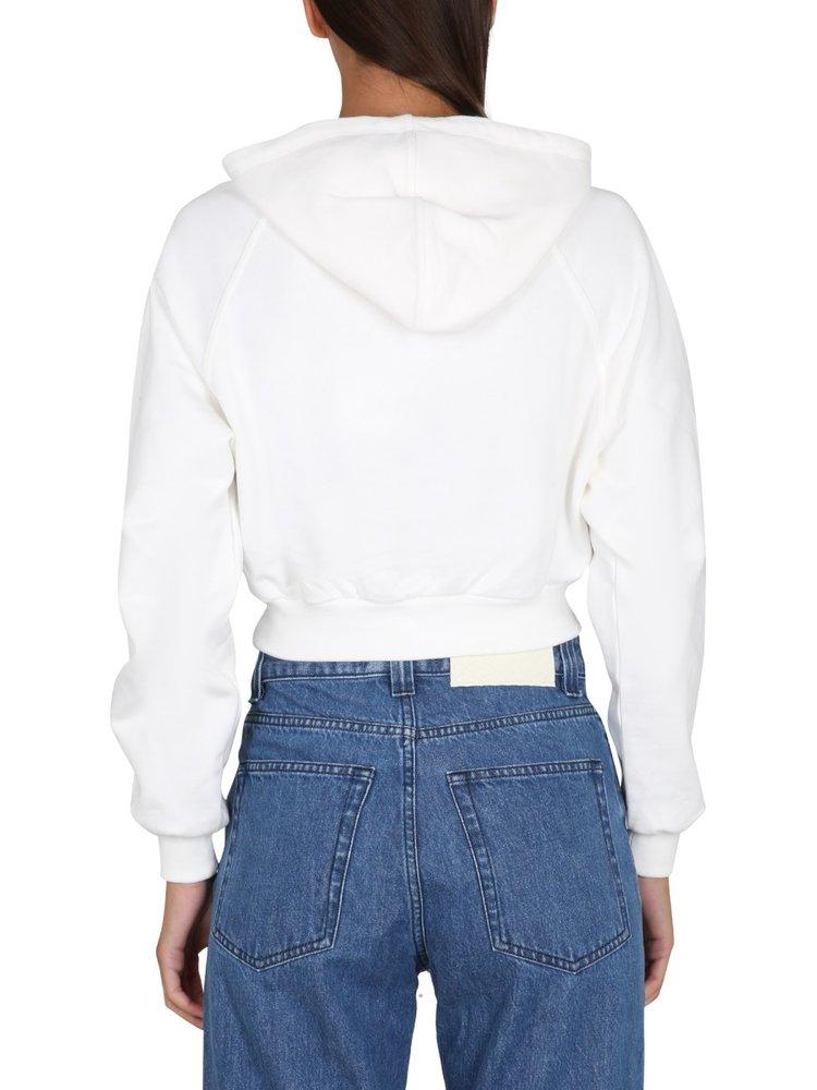 Sunnei Long-Sleeved Cropped Hoodie