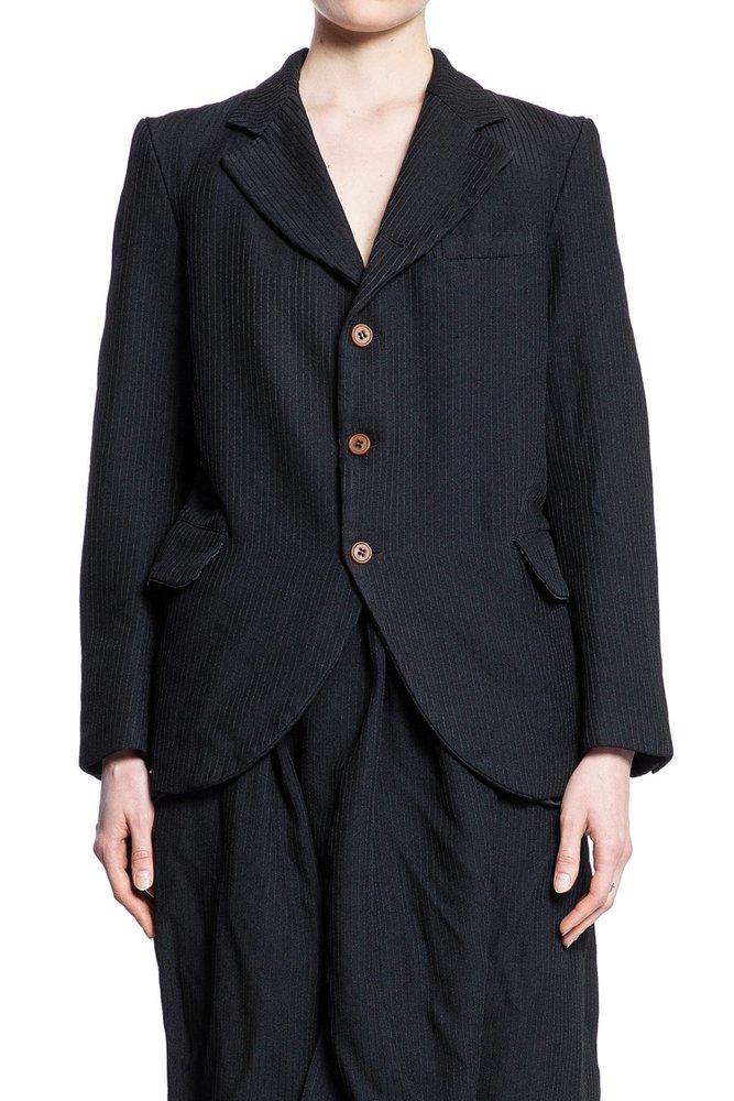 Comme des Garçons Pinstriped Single-Breasted Blazer