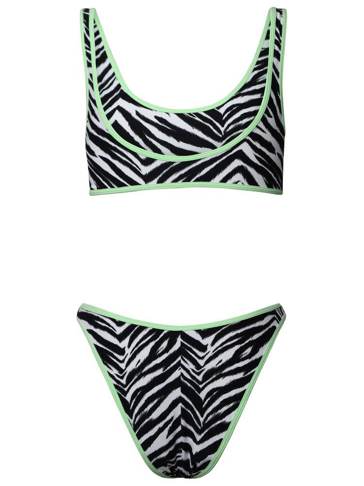 Reina Olga Zebra Print Two-Piece Bikini Set