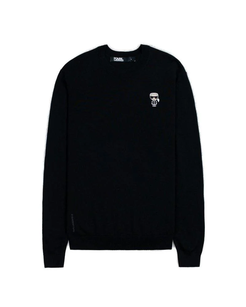 Karl Lagerfeld Logo Embroidered Crewneck Jumper