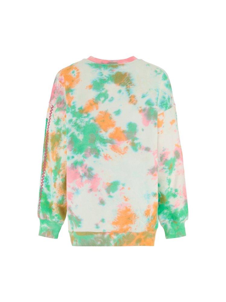 Chiara Ferragni Team Tie-Dyed Crewneck Sweatshirt