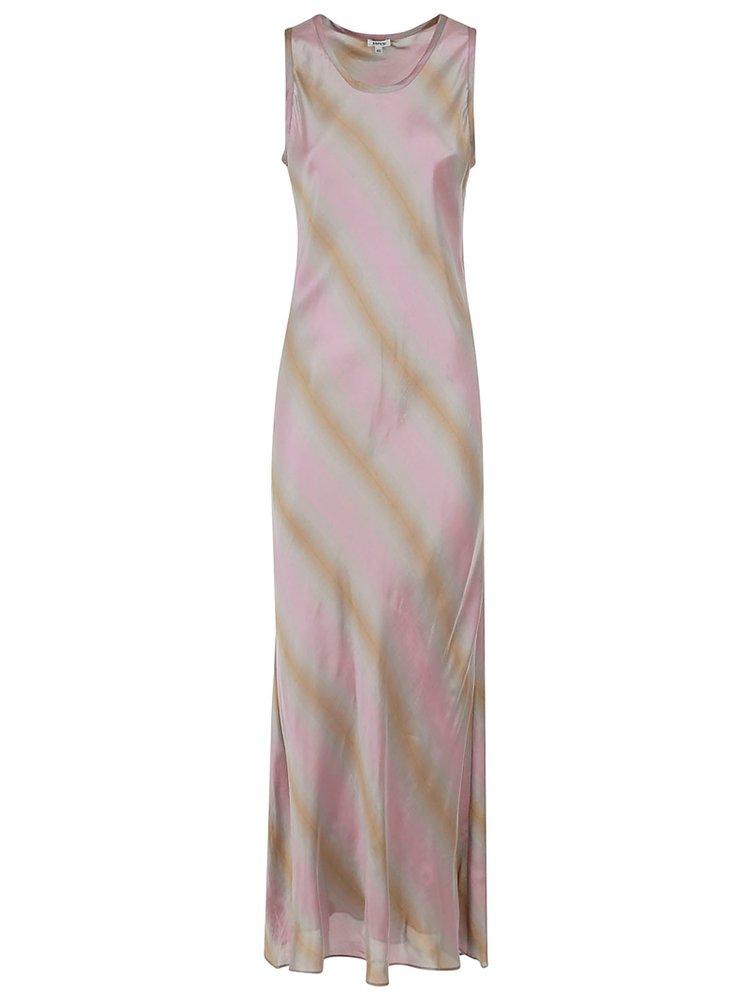 Aspesi Sleeveless Striped Maxi Dress