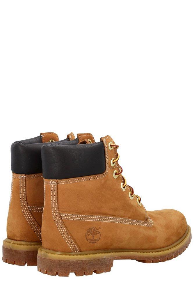 Timberland Logo Detailed Lace-Up Boots