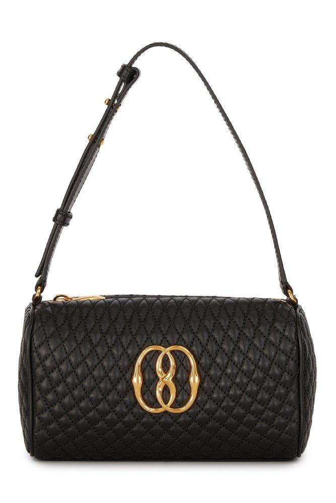 Bally Emblem Quilted Small Clutch Bag