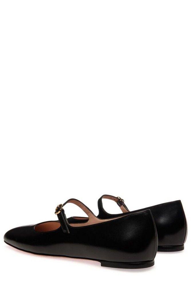 Bally Square Toe Buckle-Strap Shoes