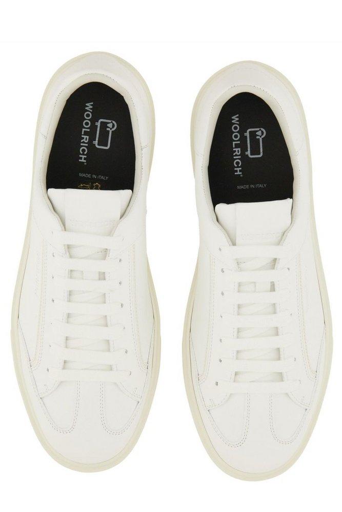 Woolrich Logo Embossed Lace-Up Sneakers