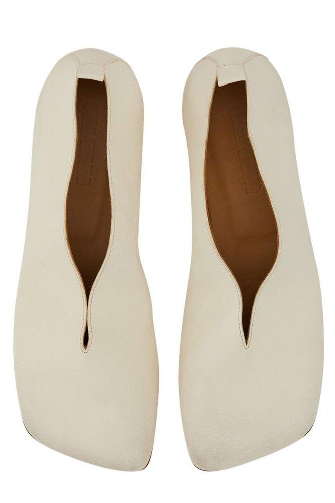 Uma Wang Asymmetric Toe Slip-On Ballerinas