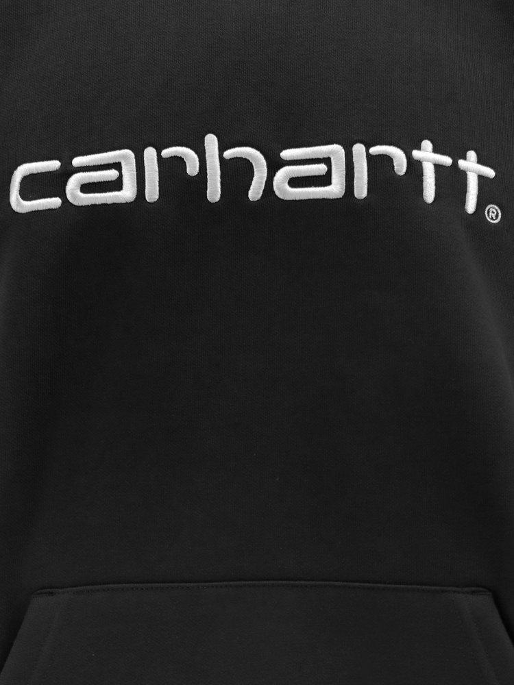 Carhartt WIP Logo Embroidered Drawstring Hoodie