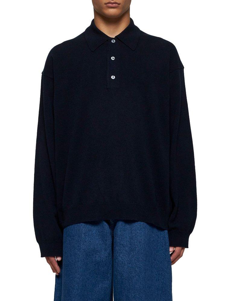 Studio Nicholson Noe Knitted Polo Jumper