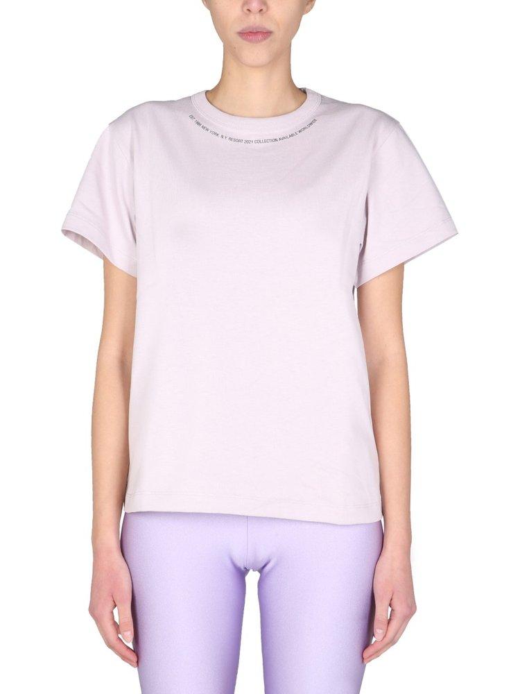 Helmut Lang Neckline Printed Crewneck T-Shirt