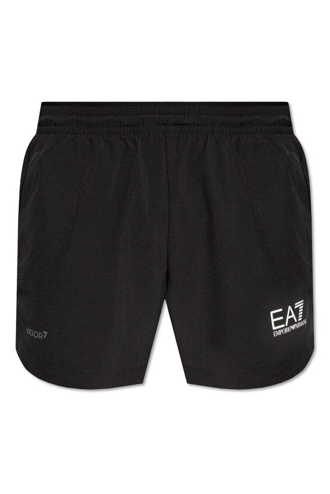 Ea7 Emporio Armani Logo-Printed Track Shorts