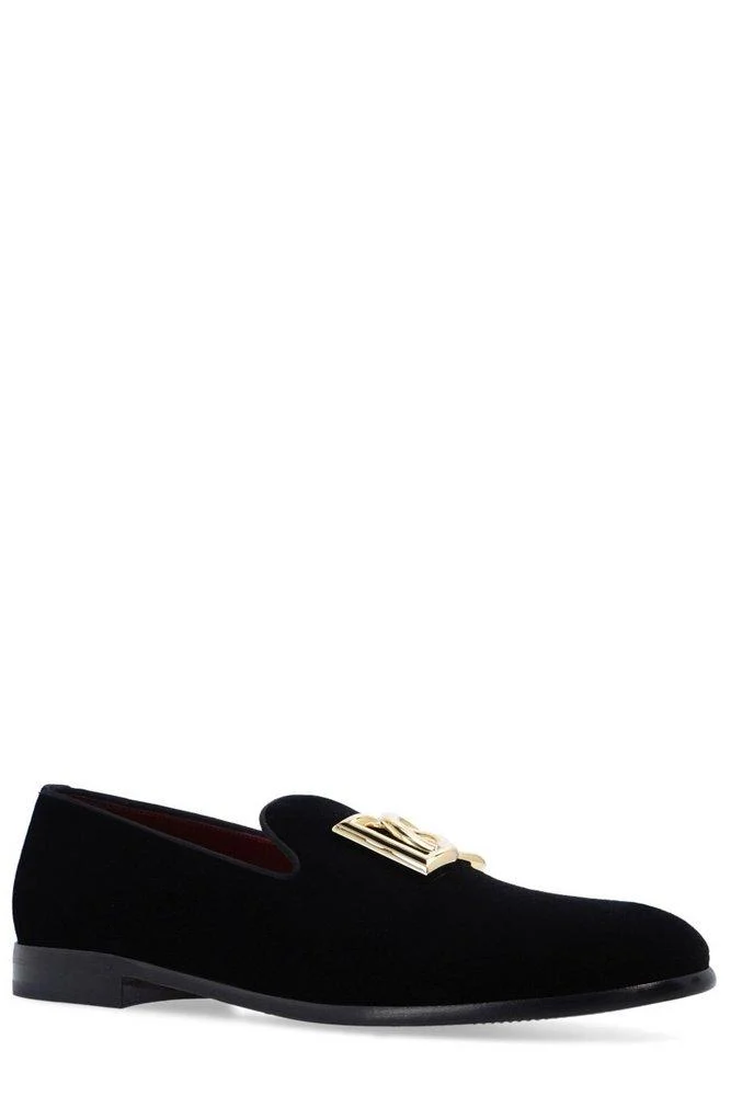 Dolce & Gabbana DG Logo Plaque Slip-On Loafers