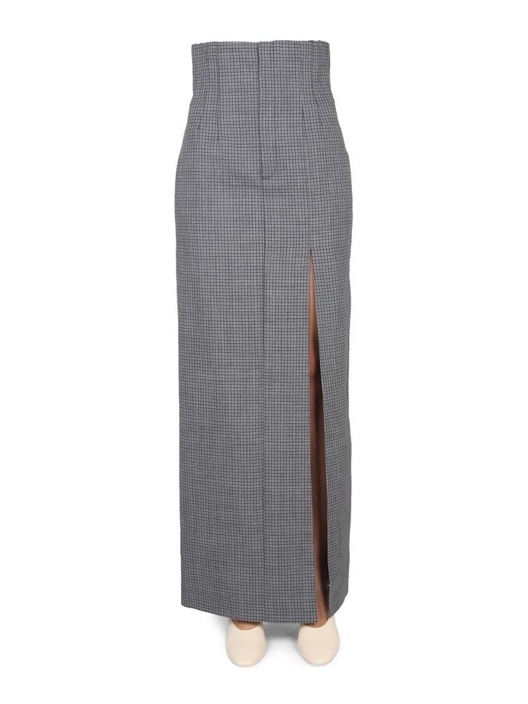 Philosophy Di Lorenzo Serafini Cut-Out Checked Skirt