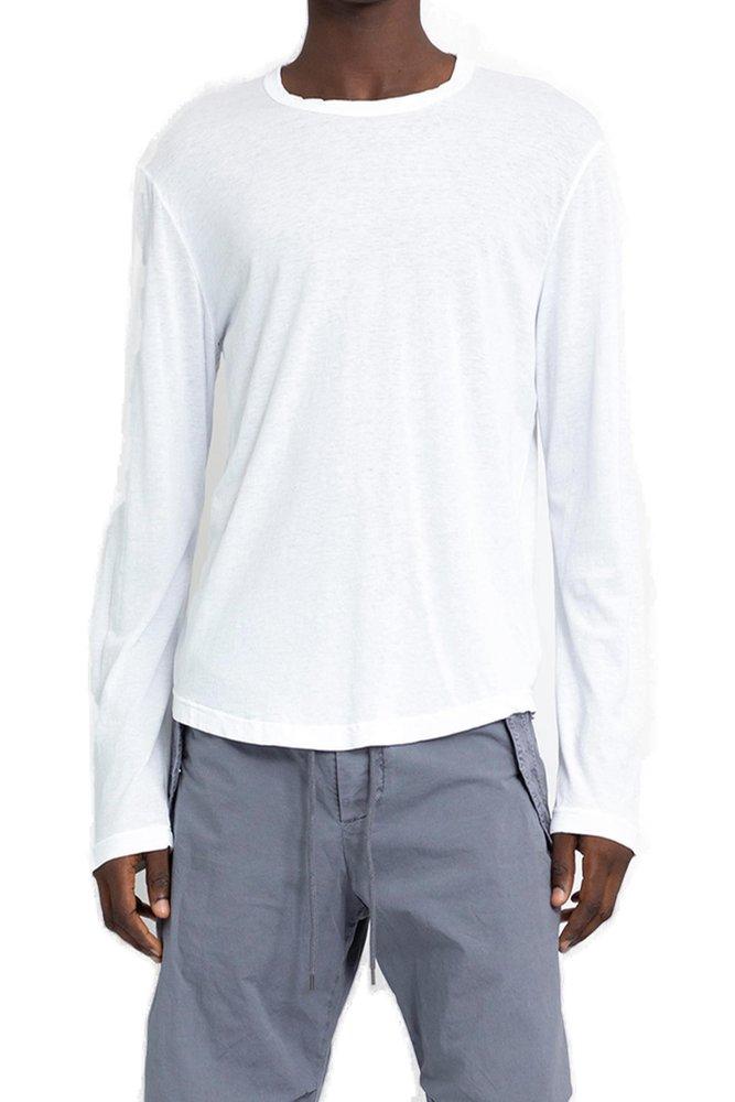 James Perse Shirttail Hem Crewneck T-Shirt