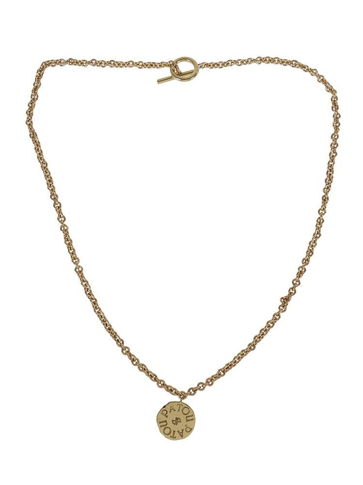 Patou Logo Engraved Necklace