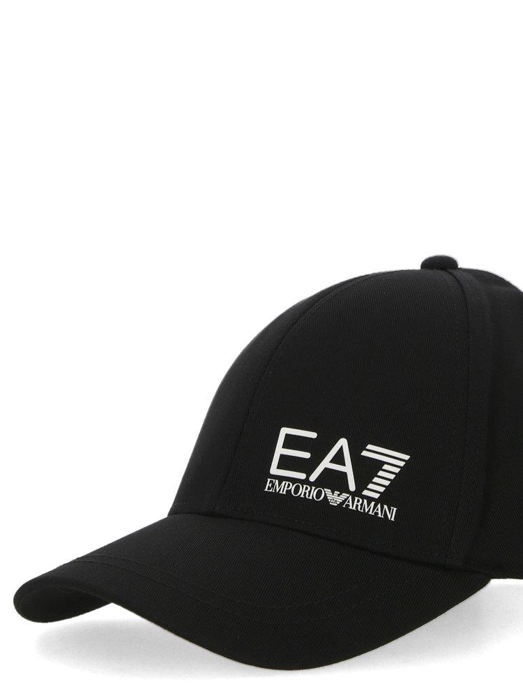 Ea7 Emporio Armani Logo Printed Baseball Hat