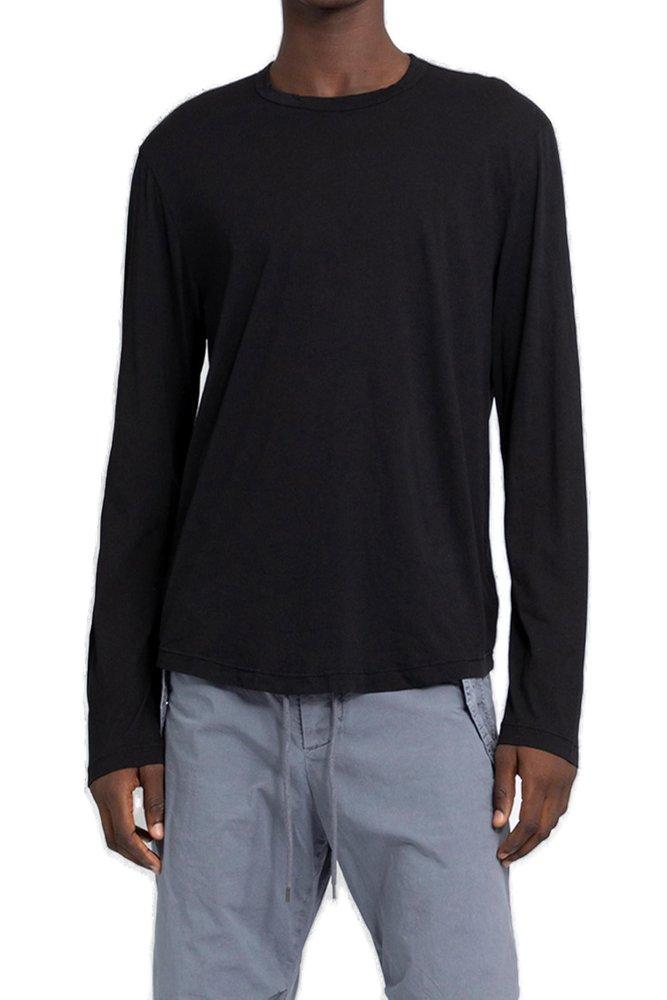 James Perse Shirttail Hem Crewneck T-Shirt