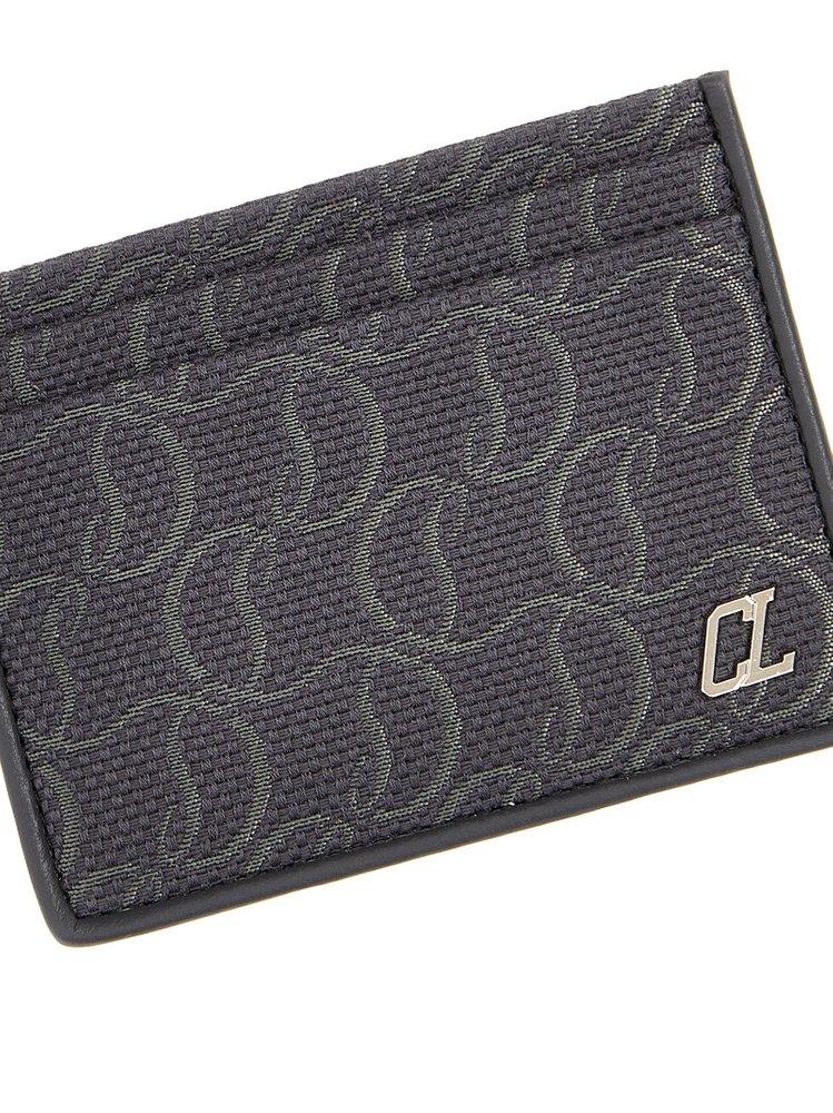 Christian Louboutin Kios Jacquard Monogram Card Holder