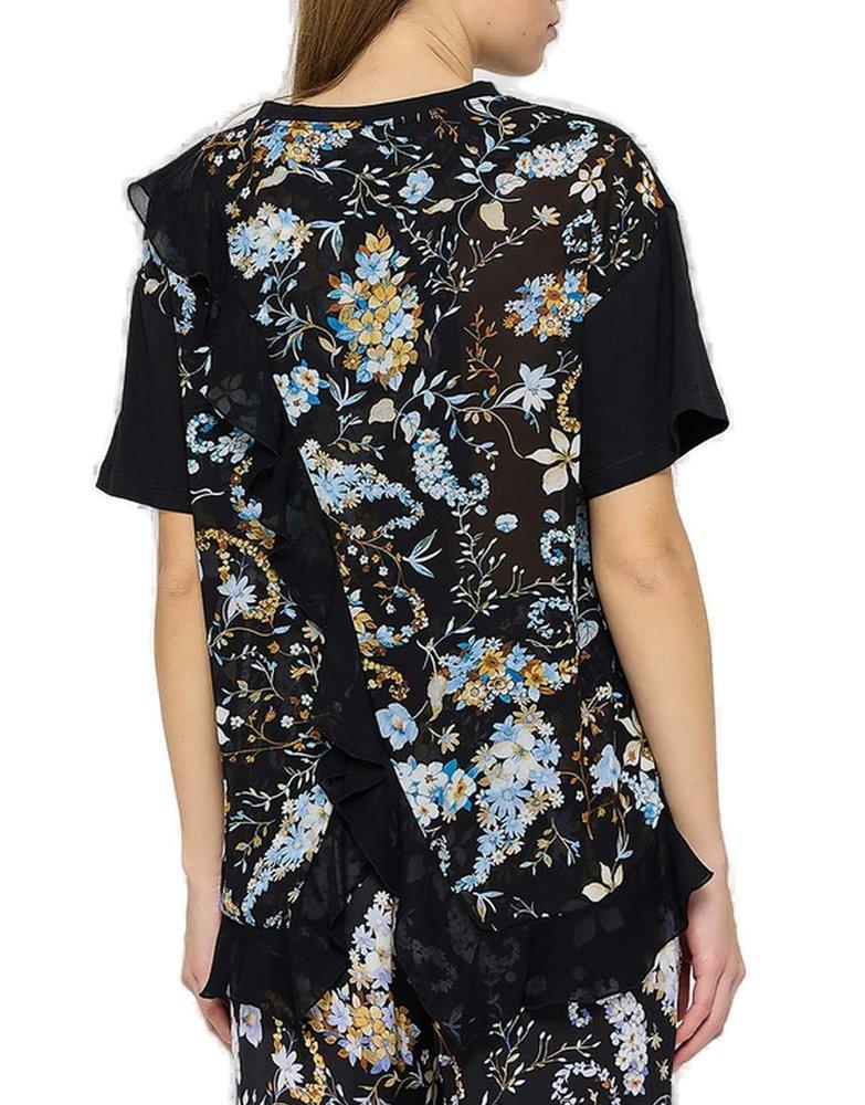 Ermanno Scervino Floral Printed Crewneck Top