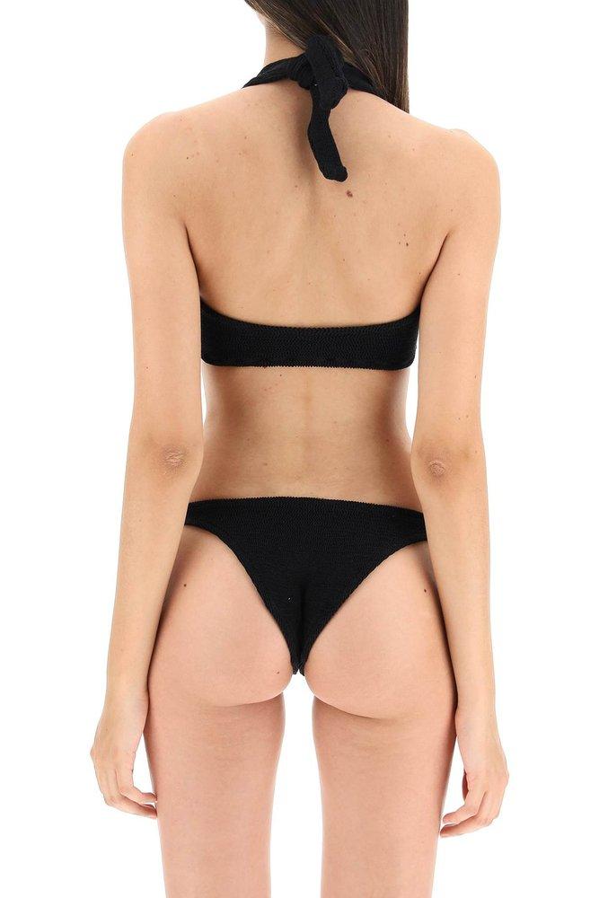 Reina Olga Pilou Scrunch Halterneck Bikini Set