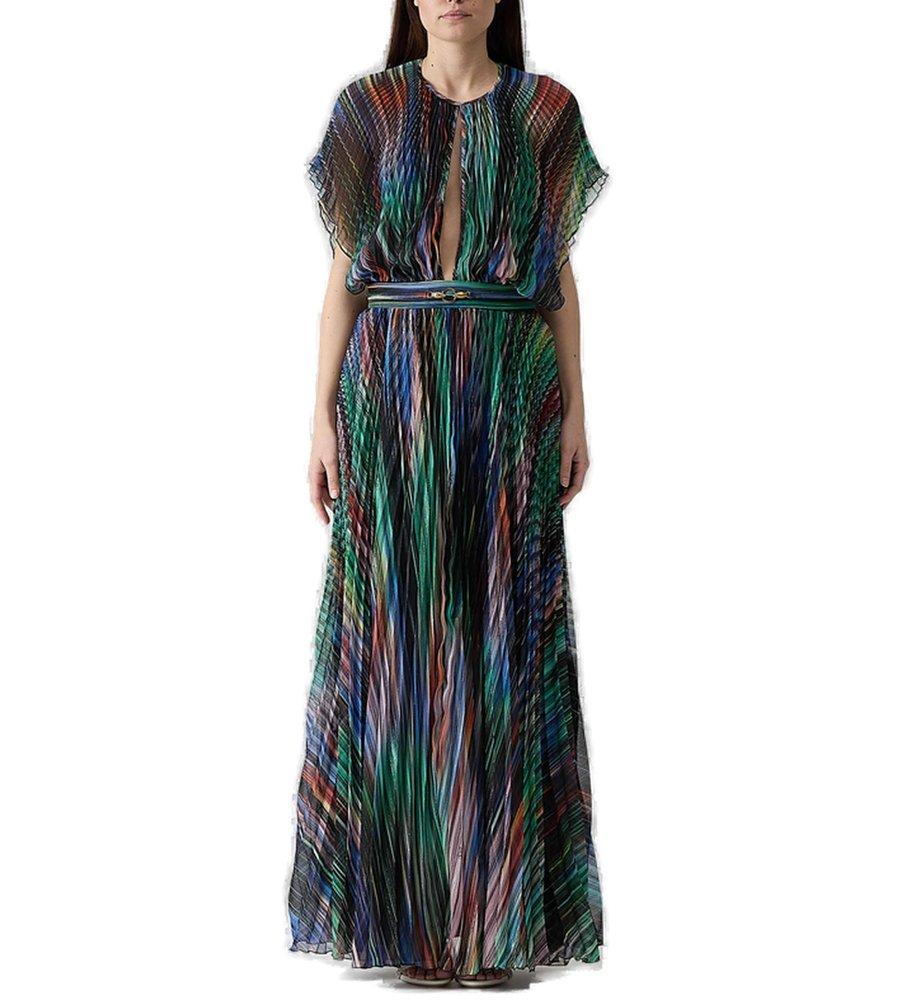 Just Cavalli Pleated Long Dress