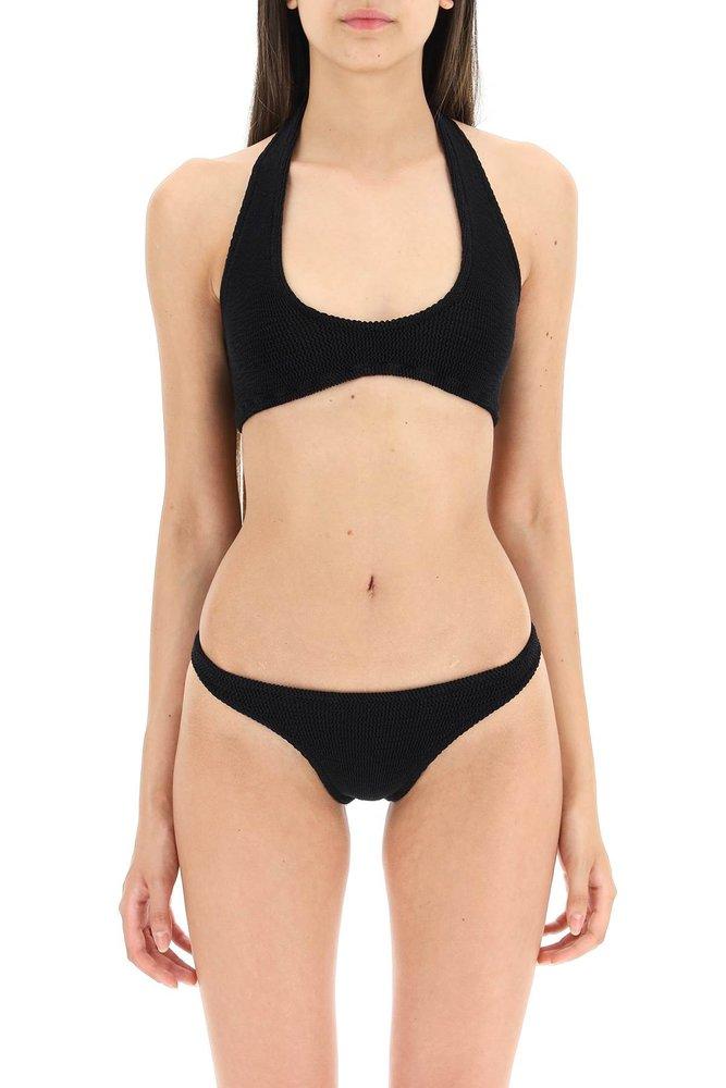 Reina Olga Pilou Scrunch Halterneck Bikini Set