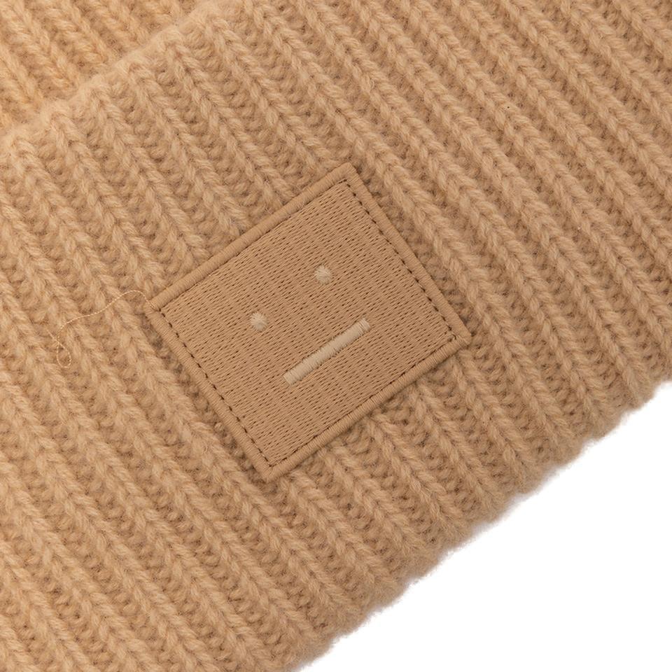 Acne Studios Logo Patch Knitted Beanie