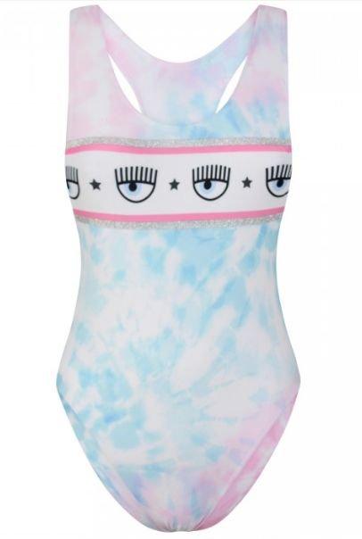 Chiara Ferragni Logo Band Tie-Dye Swimsuit