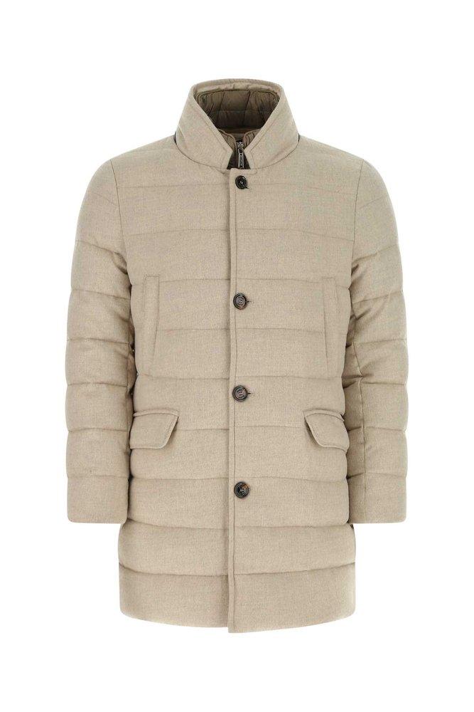 Moorer Button-Up Quilted Coat